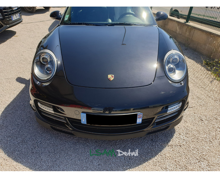 Film de protection carrosserie auto Lyon - Porsche Turbo S - LSAM Detail -  Leo Titanium